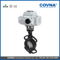 4 inch wafer type motorized butterfly valve dn100 cast iron valve